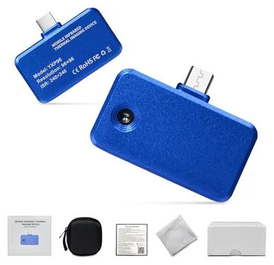 Produktbild von YXP96 Wärmebildkamera, USB-C, Infrarot-Wärmebildkamera, für Mobiltelefone, Auflösung 96 x 96, Temperaturmessbereich -20 °C bis 550 °C, Bildfrequenz 25 Hz