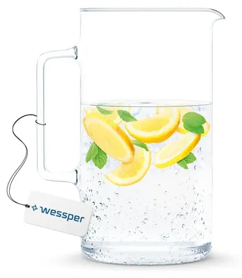 Glaskaraffe 3 L – Borosilikatglas, Edelstahldeckel, hitzebeständig