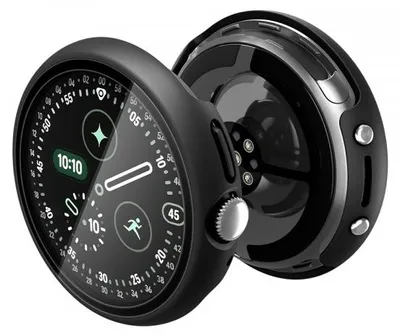 Produktbild von Hülle Spigen Thin Fit 360 für Google Pixel Watch 45mm Serie, Schwarz ACS11746