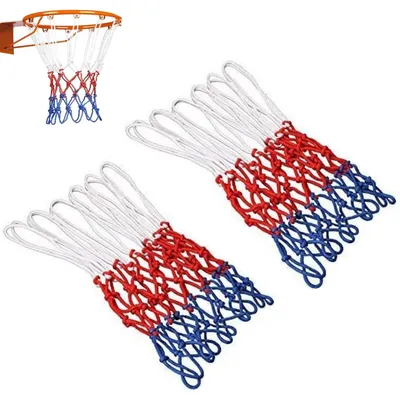 Produktbild von Basketballnetz Set - Schwerlast Nylon Netz - 2 Stück mit 12 Schlaufen