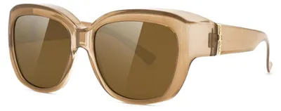 Produktbild von Meeloog Übergroße polarisierte Überbrillen-Sonnenbrille für Damen – Autofahr-Sonnenbrille für über der Brille MST6494 (Hellbraun)