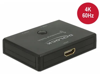 Zdjęcie produktu dla DeLOCK 18749, HDMI, Plastik, Czarny, 3840 x 2160 px, 62 mm, 82 mm
