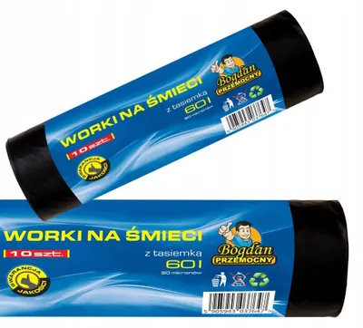 Produktbild von Müllbeutel mit Zugband 60L 10 Stück 30 um Bogdan Przemocny