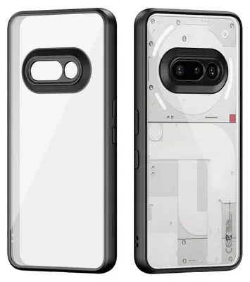 A product shot of a phone case from two angles.
