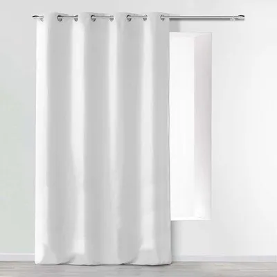 Immagine prodotto di Tenda in poliestere con anelli - 140 x 260 cm - Bianco