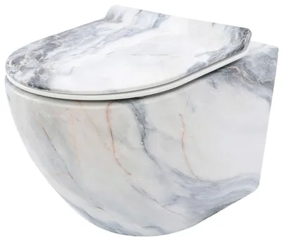 Produktbild von REA WC Schüssel Randlos CARLOS SLIM Granit Matt