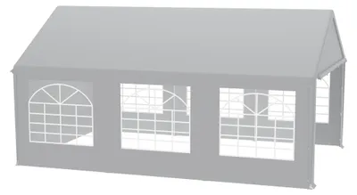 Obrázek produktu pro Zahradní pavilon pro akce s průhlednými okny a bočními stěnami