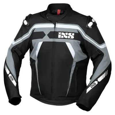 Produktbild von IXS Sport RS-700-ST Motorrad Textiljacke, schwarz/grau/weiß, 2XL