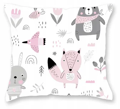 Produktbild von Strefa Spania Kinder Kissenbezug 40x40 Baumwolle Tiermotiv