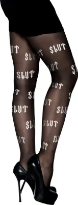 Produktbild von Feinstrumpfhose Slut - für Fasching und Halloween
