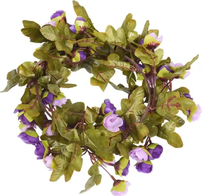 Produktbild von vidaXL Blumengirlanden Blumen 6 Stk. Helllila 215 cm
