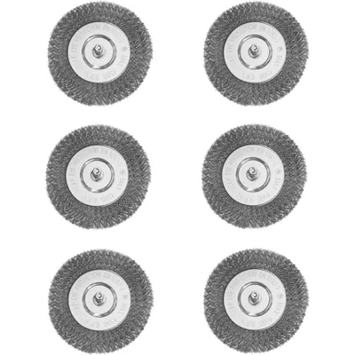 Produktbild von 6 Metallbürsten Unkrautbürsten passend für Güde Elektro Fugenreiniger GFR 401