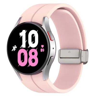Produktbild von Bizon Strap Uhr Silikon Samsung Galaxy Watch FE/7/6/6 Classic/5/5 Pro/4/4 Classic hellrosa