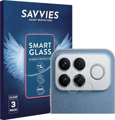 Produktbild von 3x Savvies Schutzglas Folie für Xiaomi Poco F8 Ultra (NUR Kameraschutz) 9H Panzer Schutzfolie Glas Displayschutz klar transparent