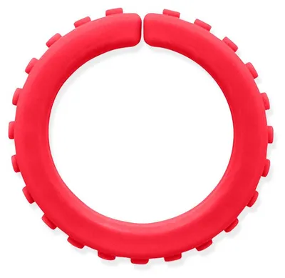 Produktbild von ARK Therapeutic Kauarmband sensorisches Spielzeug rot für Kinder Getextureerde kauwarmband om te draaien om de pols, alternatief voor kauwen op mouwen, voor kinderen en volwassenen.