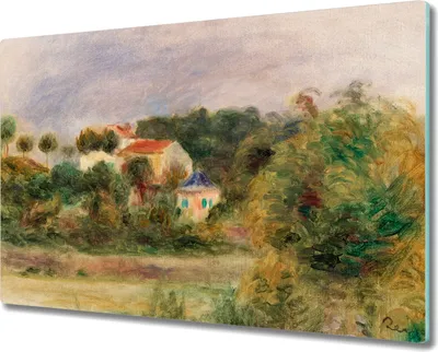 Produktbild von Coloray Hackbrett Küchenbrett Kochplattenabdeckung Schneidebrett Herdabdeckplatte 80x52 cm - Las Villas Himmel