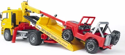 Image de MAN TGA assistance routière avec Jeep