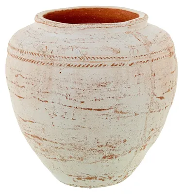 Produktbild von DRW Tischvase, Keramik, Weiß, 29 x 29 x 29 cm