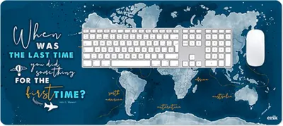 Immagine prodotto di Mappa del mondo - Tappetino da tavolo - Tempo - Mousepad da gioco