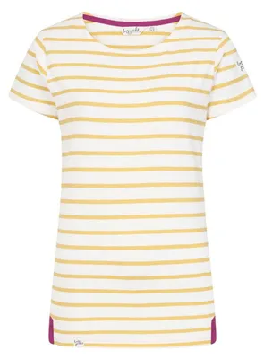 Produktbild von Lazy Jacks - "Breton" T-Shirt für Damen, kurzärmlig LJ499 (42 DE) (Zitrone)