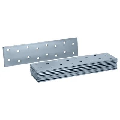 Immagine prodotto di HELPMATE - 12 pezzi di piastre perforate 40x160 mm - connettore piatto zincato e passivato blu - connettore in legno con eccellente protezione dalla corrosione, stabile e durevole - facile installazione