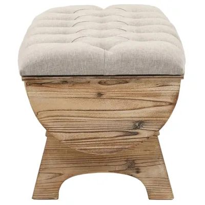 Produktbild von "Winterschlussverkauf "Aufbewahrungsbank/Flurbank - Sitzbank für Esszimmer - Massivholz und Stoff 103x51x44 cm NeuMöbel 9433874