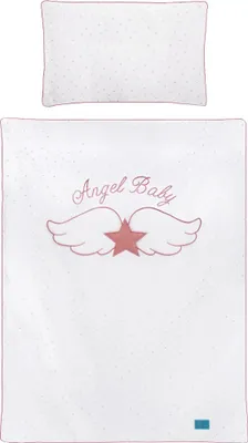 Image de parure de lit 3 pièces Wings 100/135 rose Belisima