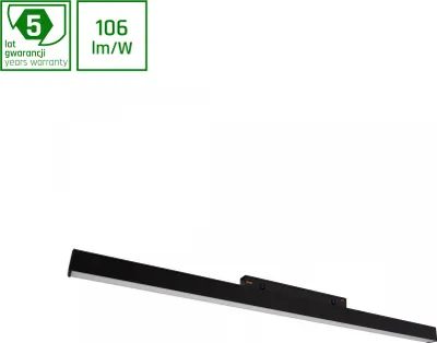 Produktbild von LINE M LED Stromschienenstrahler 48V 17W Warmweiß Schwarz