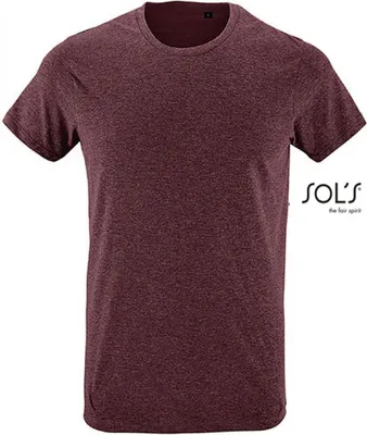 Obrázok produktu pre SOLs 00553 | Pánske tričko Regent Fit - farba: Heather Oxblood - veľkosť: M