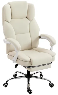 Produktbild von Ergonomischer Bš¹rostuhl, Schreibtischstuhl mit verstellbarer Rš¹ckenlehne, h?henverstellbar, 64 x 73 x 112šC120 cm, beige