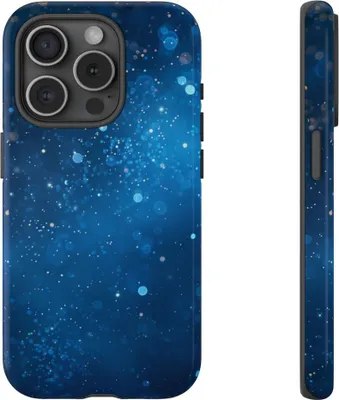 Produktbild von Tiefblaue Lichterpracht – Hülle Kompatibel mit iPhone 15 Pro
