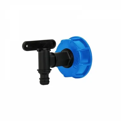 Obrázok produktu pre BRADAS Uzáver pre IBC nádobu na vodu, vnútorný závit S60x6 s 3/4" kohútikom BR-IBCS60-K3400