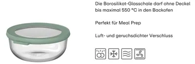 Produktbild von Mepal - Glasbehälter mit deckel Cirqula - 3000 ml - Nordic sage