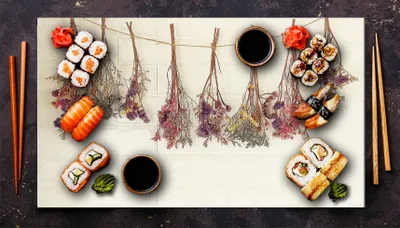 Imagen del producto de Protector de vitrocerámica para cocina, 90x52 cm, diseño de flores