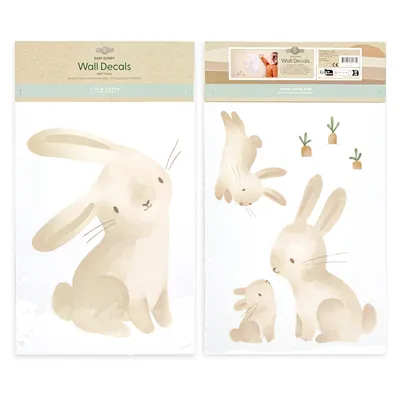 Produktbild von Little Dutch | Wandaufkleber Kinderzimmer Hochwertig Luxus-Mattlackierung Baby Bunny Kinder Tiere