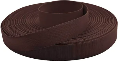 50m Ripsband schokobraun