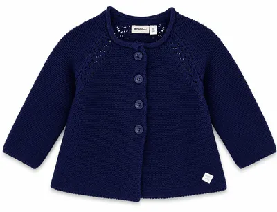 Produktbild von BONDI Baby Mädchen Strickjacke A-Form 86593 | Navy Blau Größe: 68