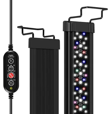 Obrázok produktu pre Vodotesné LED osvetlenie pre akváriá s držiakom a časovačom, dekoratívne osvetlenie, 18 W