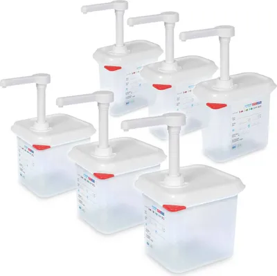 Produktbild von 2x 3 Pumpspender, 3x Pumpspender 1,5 Liter + 3x Pumpspender 2,6 Liter