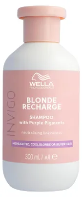 Produktbild von Wella Professionals Invigo Blonde Recharge Shampoo mit lila Pigmenten neutralizující šampon pro blond vlasy 300 ml