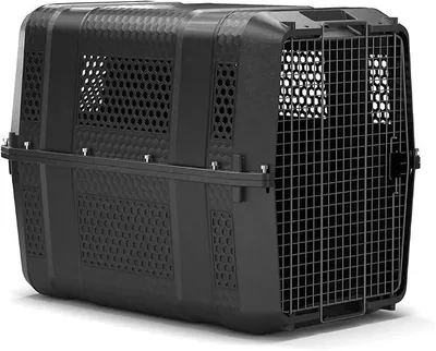 Imagen del producto de Caja de transporte para avión, caja para perros, transportín para perros, caja para perros, Flyby, 71 x 52 x 55 cm
