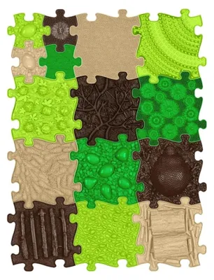 Obrázek produktu pro Senzorická ortopedická podložka KITW15in1 NATURE 15 PUZZLE SENSORY MUFFIK / MFK-097