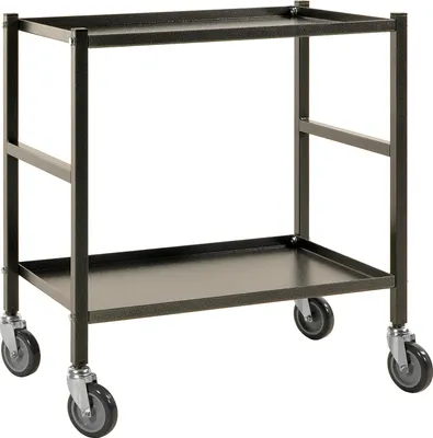 Produktbild von Kongamek Tischwagen 625x414mm Ladefläche in Anthrazit grau ohne Bremse