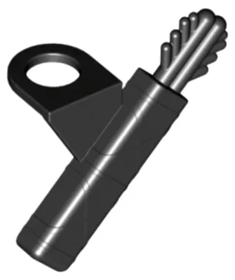 Immagine prodotto di 2x LEGO Minifigur Pfeil Köcher mit zwei Pfeile (4498) – Einzelteile