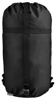 Produktbild von Kompressionsbeutel – Schlafsackbeutel – Platzsparend – Wasserabweisendes Material – L 26 x 26 x 45 cm – Schwarz
