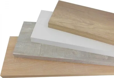 Produktbild von Wandboard Board Wandregal Regal Brett Steckboard 24 x 60 cm, Möbelfarbton:eiche sägerau