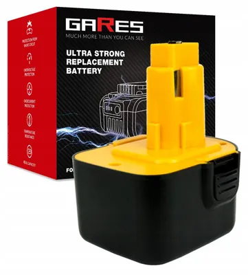 Obrázek produktu pro GARES Akumulátor Baterie pro Dewalt DE9071 DExxxx DE9501 | 12 V 3Ah | Zesílená série High-Performance | Vysoký výkon