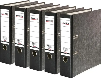 Produktbild von Ordner WM A4 8cm schwarz 5St
