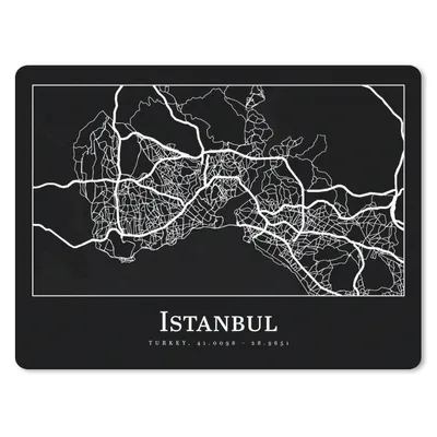 Produktbild von MuchoWow® Mauspad Mousepad Stadtplan - Istanbul - Karte 23x19 cm - Mousepads - Maus Mat - Pad - Mausunterlage - Schreibtischunterlage - Mauspad