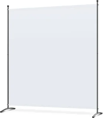 Produktbild von Angel Living 163X180CM einzelner Paravent  Raumteiler Zaunfeld Paravent  Raumteiler Trennwand Paravent aus Stahl und Polyester,Elfenbein